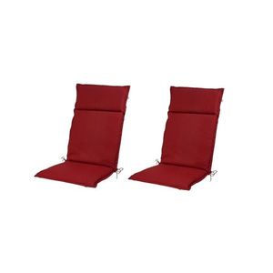 LIVARNO home Podložka na kreslo s vysokým operadlom Houston, červená, 2 kusy vyobraziť