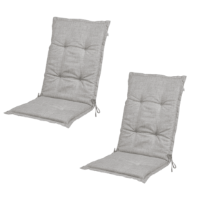 LIVARNO home Podložka na kreslo s vysokým operadlom Sevilla, sivá, 2 kusy vyobraziť