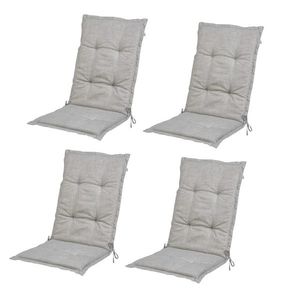 LIVARNO home Podložka na kreslo s vysokým operadlom Sevilla, sivá, 4 kusy vyobraziť