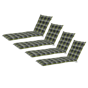 LIVARNO home Podložka na ležadlo Valencia/Miami, zelená, 4 kusy vyobraziť