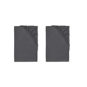 LIVARNO home Bi-elastická napínacia plachta na boxspringovú posteľ, 90 – 100 x 200 cm, sivá, 2 kusy vyobraziť
