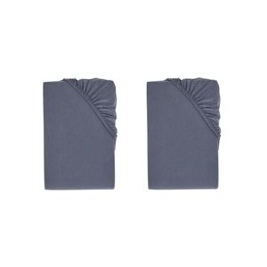 LIVARNO home Bi-elastická napínacia plachta na boxspringovú posteľ, 90 – 100 x 200 cm, modrá, 2 kusy vyobraziť