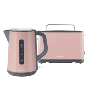 SILVERCREST® Rýchlovarná kanvica, bledoružová + Hriankovač, bledoružový vyobraziť