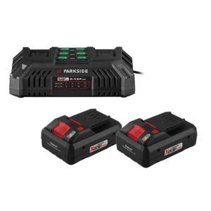 PARKSIDE® Smart akumulátor 20 V 4 Ah, 2 kusy + Dvojitá nabíjačka 20 V/4, 5 A vyobraziť