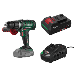 PARKSIDE® Aku príklepový vŕtací skrutkovač PSBSA 20-Li E4 + Rýchlonabíjačka akumulátora 20 V/4, 5 A + Smart akumulátor 20 V/4 Ah vyobraziť