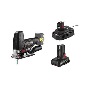 PARKSIDE PERFORMANCE® Aku priamočiara píla PPSTKA 12 A1 + Akumulátor 12 V/2, 5 Ah/5 Ah, 2 kusy + Nabíjačka 6 A PLGK 12 6.0 B1 vyobraziť