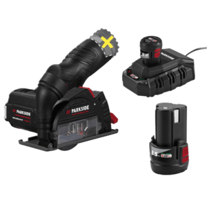 PARKSIDE PERFORMANCE® Aku uhlová brúska 12 V PPWSA 12 A1 + Akumulátor 12 V/2, 5 Ah, 2 kusy + Nabíjačka 6 A vyobraziť