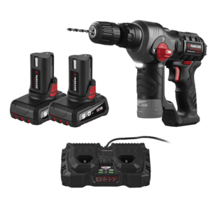 PARKSIDE PERFORMANCE® Aku vŕtacie kladivo 12 V PBHAP 12 A1 + Dvojitá nabíjačka 12 V/2 x 4, 5 A + Akumulátor 12 V/5 Ah, 2 kusy vyobraziť