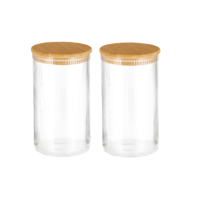 SILVERCREST® Sklenená skladovacia dóza, 1, 2 l, 2 kusy vyobraziť