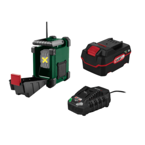 PARKSIDE® Aku stavebné rádio 20 V/12 V PBR F10 A1 + Akumulátor 20 V/4 Ah + Rýchlonabíjačka 20 V/4, 5 A vyobraziť