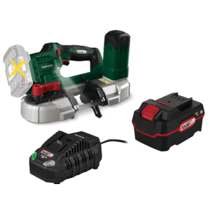 PARKSIDE® Aku pásová píla 20 V PMBA 20-Li A1 + Akumulátor 20 V/4 Ah + Rýchlonabíjačka 20 V/4, 5 vyobraziť