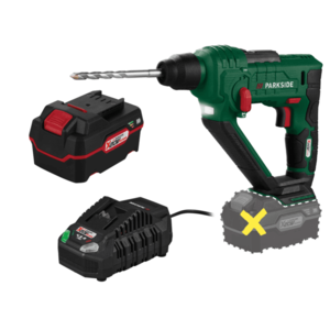 PARKSIDE® Aku vŕtacie kladivo 20 V PABH 20-Li D4 + Akumulátor 20 V/4 Ah + Rýchlonabíjačka 20 V/4, 5 A vyobraziť