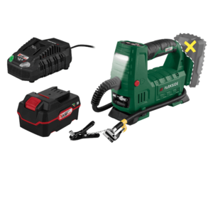 PARKSIDE® Aku kompresor 20 V PAKT 20-Li A1 + Akumulátor 20 V/4 Ah + Rýchlonabíjačka 20 V/4, 5 A vyobraziť