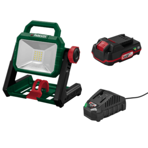 PARKSIDE® Aku LED reflektor PLSA 20-Li A1 + Akumulátor 20 V/2 Ah + Nabíjačka 20 V/2, 4 A vyobraziť