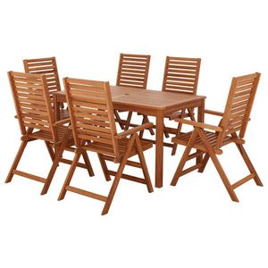 LIVARNO® Záhradný stôl Sevilla, 140 x 80 cm + Sklápacie kreslo s vysokým operadlom Sevilla, 6 kusov vyobraziť