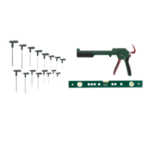 PARKSIDE® Súprava kolíkových kľúčov, 16-dielna + Univerzálna vodováha + Vytláčacia pištoľ vyobraziť