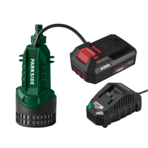 PARKSIDE® Aku čerpadlo na dažďovú vodu 20 V PRPA 20-Li B3 + Akumulátor 20 V/2 Ah + Nabíjačka na akumulátor 20 V/2, 4 A vyobraziť