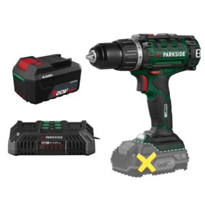 PARKSIDE® Aku vŕtací skrutkovač PABS 20-Li I9 + Akumulátor 20 V/4 Ah + Dvojitá nabíjačka 20 V/4, 5 A vyobraziť
