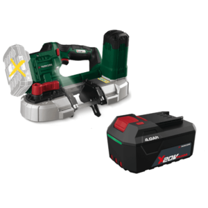 PARKSIDE® Aku pásová píla 20 V PMBA 20-Li A1 + Akumulátor 20 V/4 Ah vyobraziť