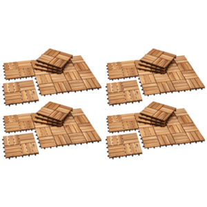 LIVARNO® Drevené dlaždice, 36 kusov vyobraziť