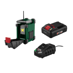 PARKSIDE® Aku stavebné rádio 20 V/12 V PBR F10 A1 + Smart akumulátor 20 V/4 Ah + Rýchlonabíjačka akumulátora 20 V/4, 5 A vyobraziť