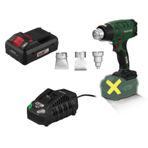 PARKSIDE® Aku teplovzdušná pištoľ PHLGA 20-Li C2 + Smart akumulátor 20 V/4 Ah + Rýchlonabíjačka 20 V/4, 5 A vyobraziť