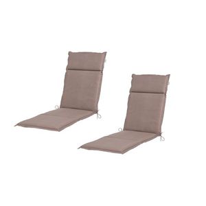 LIVARNO® Polstrovaná podložka na kreslo Houston, béžová, 2 kusy vyobraziť