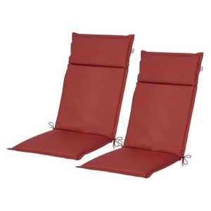 LIVARNO® Podložka na kreslo s vysokým operadlom Houston, červená, 2 kusy vyobraziť