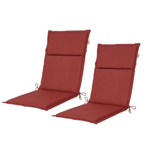 LIVARNO® Podložka na nízke kreslo Houston, červená, 2 kusy vyobraziť