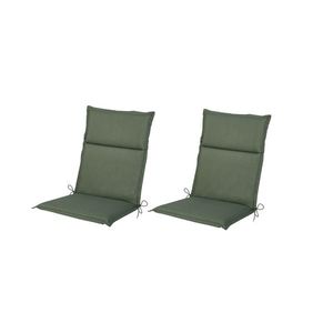 LIVARNO® Podsedák na kreslo s nízkym operadlom Houston, zelený, 2 kusy vyobraziť