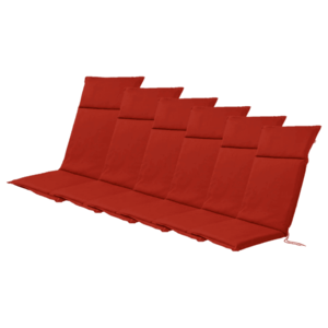 LIVARNO home Podsedák na ležadlo Houston, 120 x 50 x 4 cm, červenohnedý, 6 kusov vyobraziť