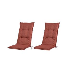 LIVARNO® Podsedák na kreslo s vysokým operadlom Valencia/Miami, vzor/terakotový, 2 kusy vyobraziť