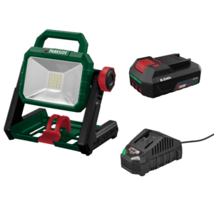 PARKSIDE® Aku LED reflektor PLSA 20-Li A1 + Akumulátor 20 V/2 Ah + Nabíjačka 20 V/2, 4 A vyobraziť