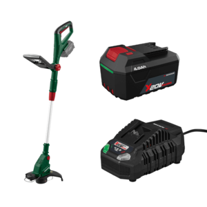 PARKSIDE® Aku strunová kosačka 20 V PRTA 20-Li D3 + Rýchlonabíjačka akumulátora 20 V/4, 5 A + Akumulátor 20 V/4 Ah vyobraziť