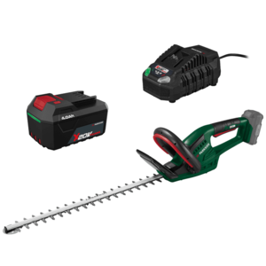 PARKSIDE® Aku nožnice na živý plot PHSA 20-Li D4 + Rýchlonabíjačka akumulátora 20 V/4, 5 A + Akumulátor 20 V/4 Ah vyobraziť