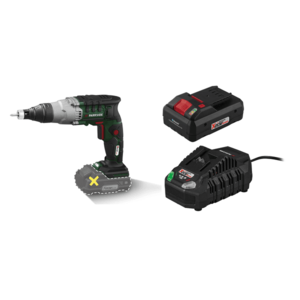 PARKSIDE® Aku skrutkovač na sadrokartón PTBSA 20-Li B2 + Smart akumulátor 20 V/4 Ah PAPS 204 B1 + Rýchlonabíjačka 20 V/4, 5 A vyobraziť