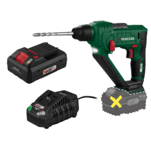 PARKSIDE® Aku vŕtacie kladivo 20 V PABH 20-Li D4 + Smart akumulátor 20 V/4 Ah + Rýchlonabíjačka 20 V/4, 5 A vyobraziť