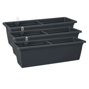 PARKSIDE® Kvetináč Winchester, 60 cm, antracitový, 3 kusy vyobraziť