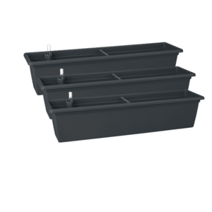 PARKSIDE® Kvetináč Winchester, 80 cm, antracitový, 3 kusy vyobraziť