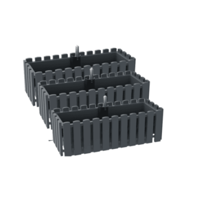 PARKSIDE® Kvetináč 50 cm, antracitový, 3 kusy vyobraziť