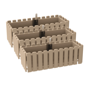 PARKSIDE® Kvetináč 50 cm, béžový, 3 kusy vyobraziť