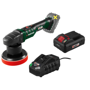 PARKSIDE® Aku leštička PPMA 20-Li C4 + Smart akumulátor 20 V/4 Ah + Rýchlonabíjačka 20 V/4, 5 A vyobraziť