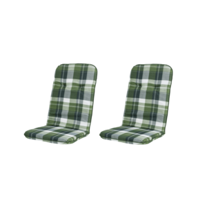 LIVARNO® Podložka na kreslo s vysokým operadlom, zelená, 2 kusy vyobraziť