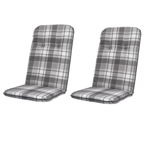 LIVARNO® Podložka na kreslo s vysokým operadlom, sivá, 2 kusy vyobraziť