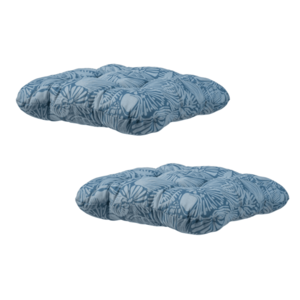 LIVARNO® Podsedák 38 x 38 cm, modrá, 2 kusy vyobraziť