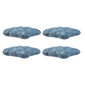 LIVARNO® Podsedák, 38 x 38 cm, modrý, 4 kusy vyobraziť