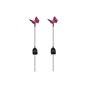 LIVARNO® Dekoratívne solárne svietidlo Motýľ, ružové, 2 kusy vyobraziť