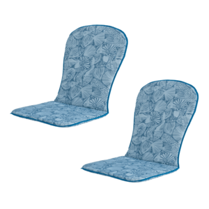 LIVARNO® Podložka na kreslo s vysokým operadlom, modrá, 2 kusy vyobraziť