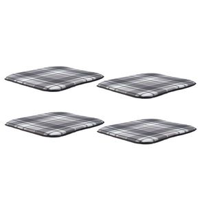 LIVARNO® Podsedák, 40 x 41, 5 cm, sivý/čierny, 4 kusy vyobraziť