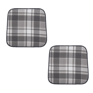 LIVARNO® Podsedák, 40 x 41, 5 cm, sivá/čierna, 2 kusy vyobraziť